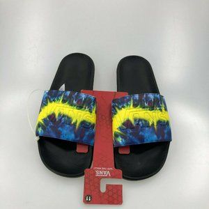 vans tie dye slides